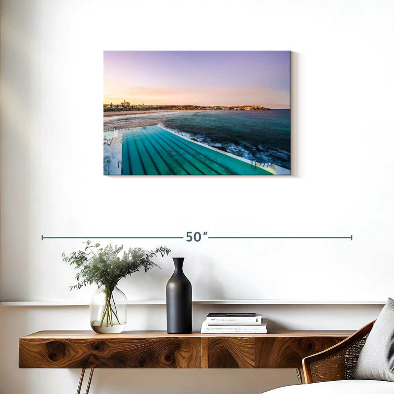 Vue de Gillard depuis la piscine Icebergs de Bondi, H 20 po x l 30 po