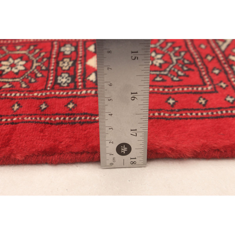 Monafo One-of-a-Kind 2'8" X 4'2" New Age Wool Area Rug in Red