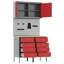 Set Of 4 Red Steel, Large