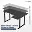Bureau debout électrique en L à hauteur ajustable (63 po)-111565358-111565357