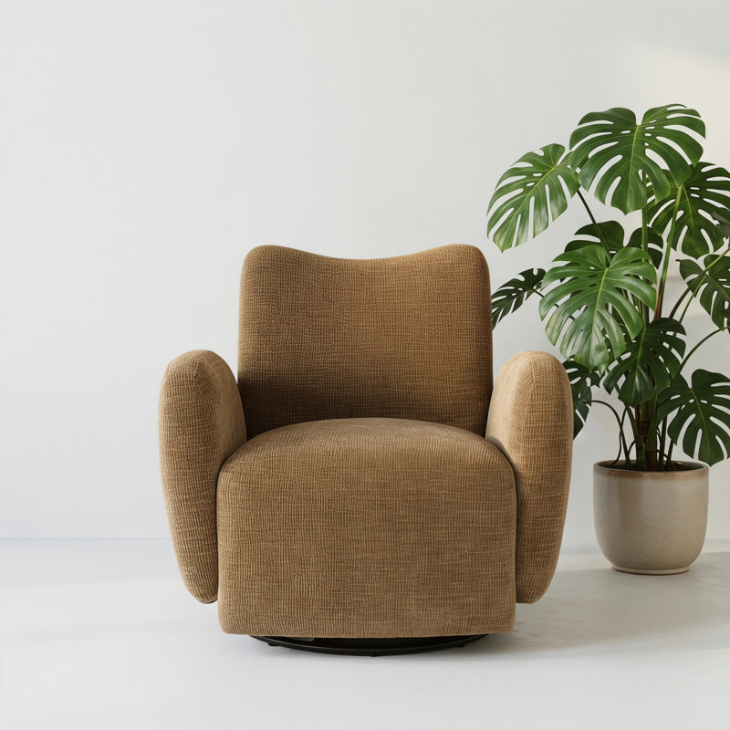 Fauteuil d'appoint pivotant à 360 °, Grey