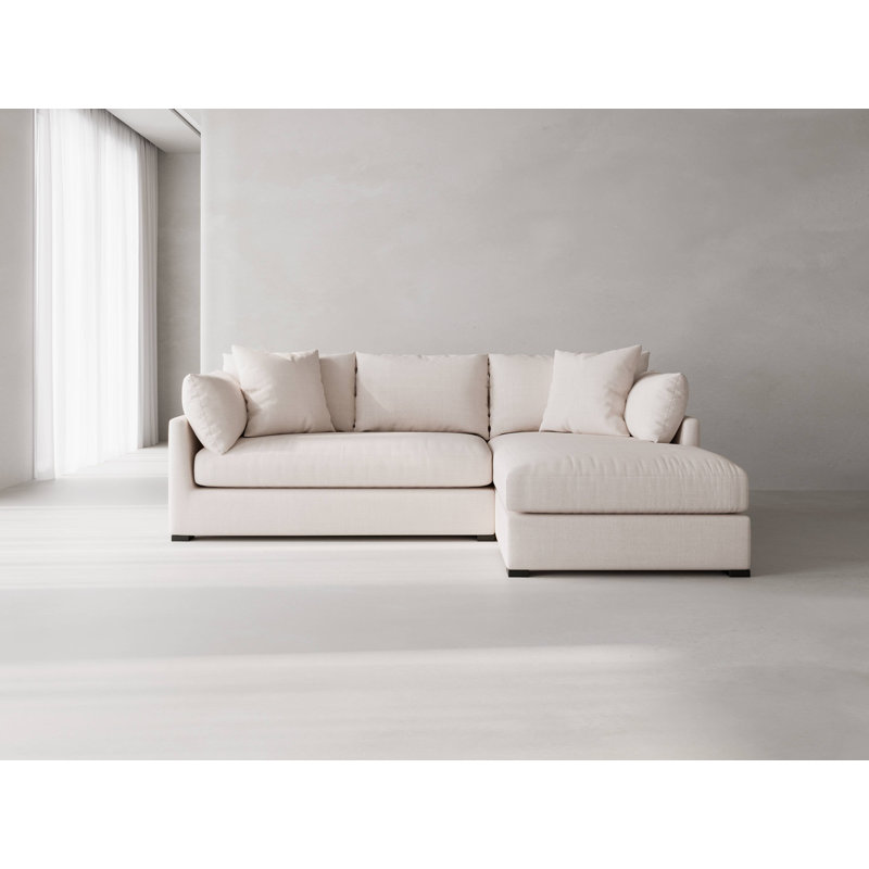 Canapé modulaire Ojai, Mélange de polyester ivoire Nevis