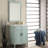 26 Inch Daleville Distressed Light Blue Cottage Style Small Bathroom Sink Vanity-548637906