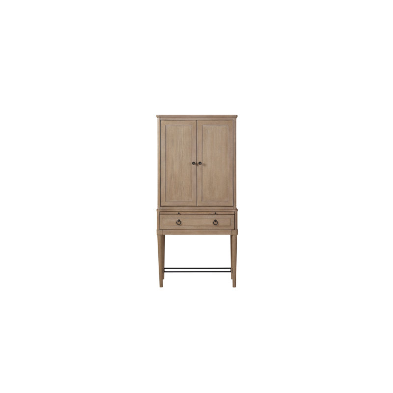 Katz Wood Bar Cabinet with Wine Storage & Pull-Out Tray