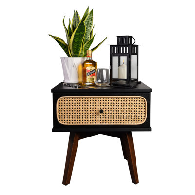 Honebein 50cm W Particle Board / Chipboard Bedside Table