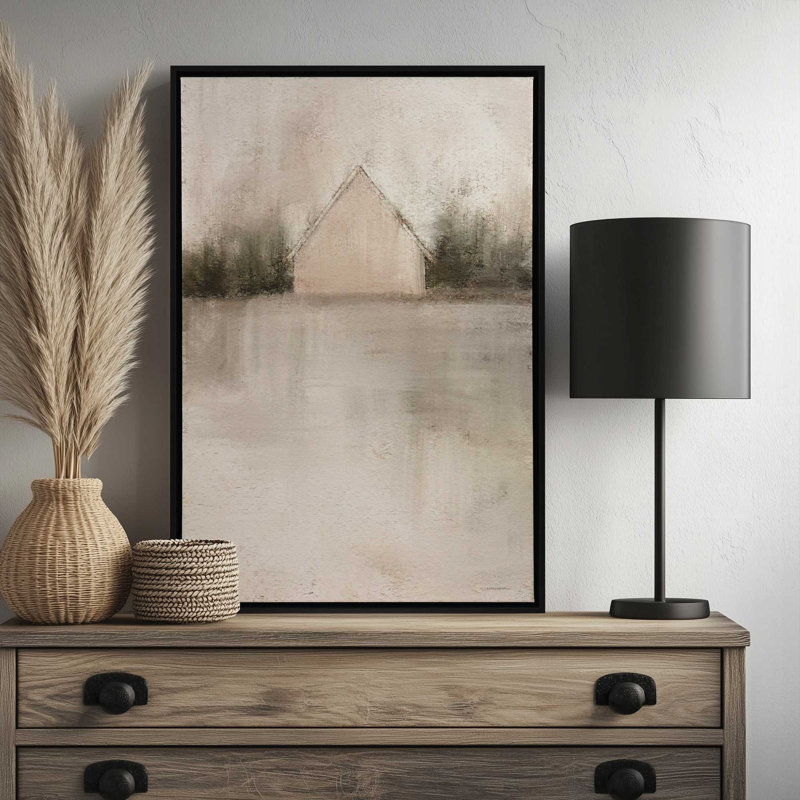 «The Dew in the Front Pasture» par Kamdon Kreations, reproduction d'art, H 19,5 po x l 13,5 po, Brun, Toile avec cadre
