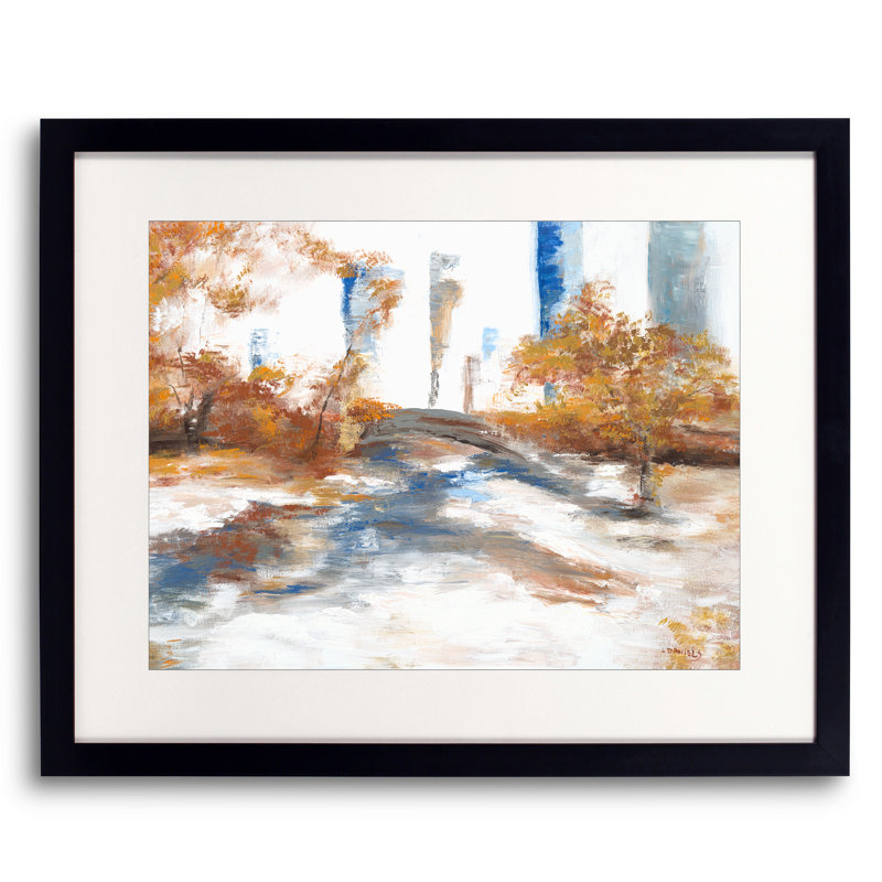 Central Park Print by Lisa Daniels, 16" H x 20" W, Black Framed Paper