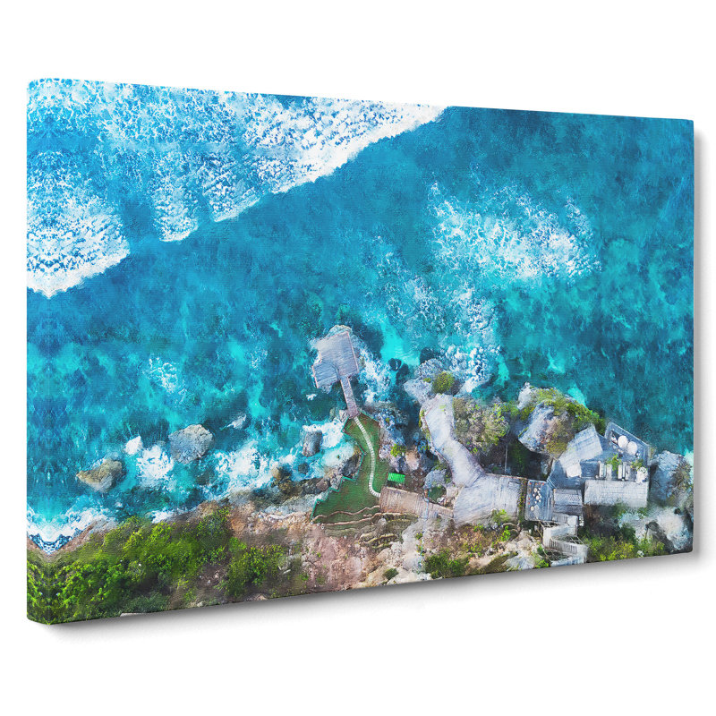 Padang Padang Island In Bali - Wrapped Canvas, 35cm H x 50cm W x 3cm D