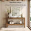 Console en bois à 2 niveaux 62,99 po Farmhouse