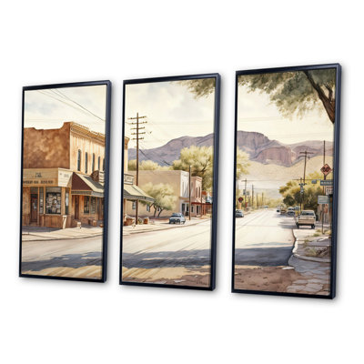 " Small Town Wild West II " 3 - Pieces