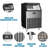 YUKOOL 200 lb. Daily Production Cube Clear Ice Freestanding Ice Maker