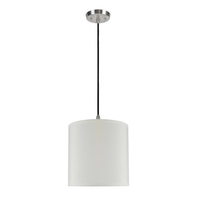 Bianca 1 - Light Satin Nickel Single Pendant