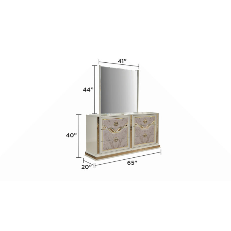 Commode 6 tiroirs Omari