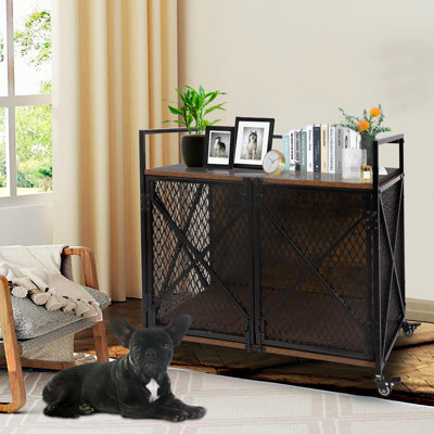 Dog Crate Furniture With Cushion