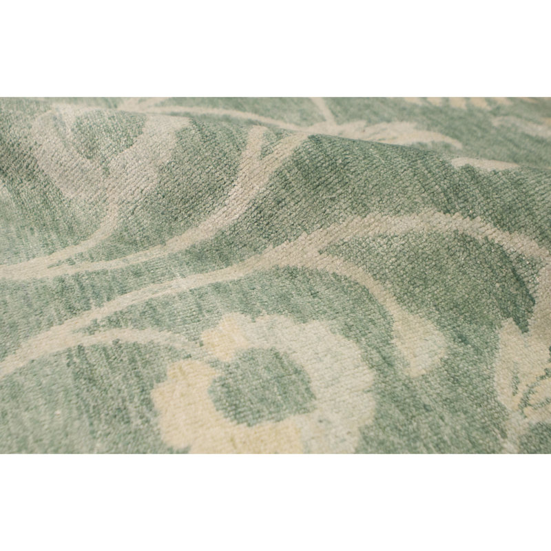 Rayon Floral Area Rug, Rectangle 9'2" x 12'3"