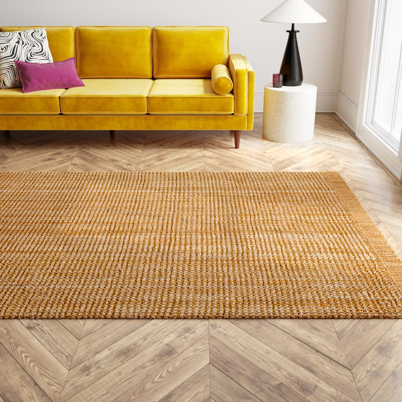 Ikumi Hand-Woven Stain-Resistant Jute and Sisal Area Rug, Rectangle 7'6" x 9'6"