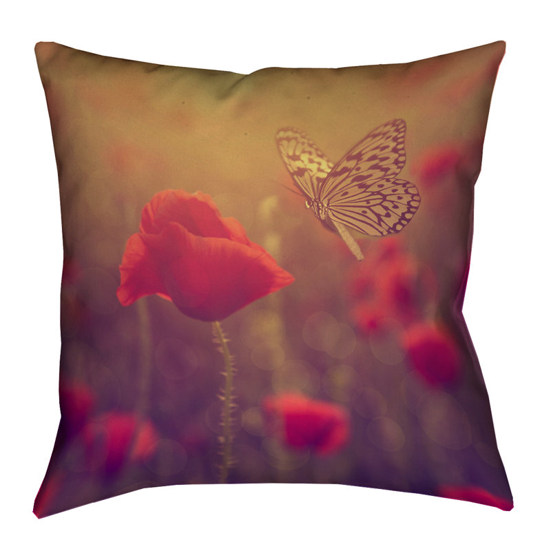 Housse de coussin Justin Duane, H 14 po x l 14 po, Mauve