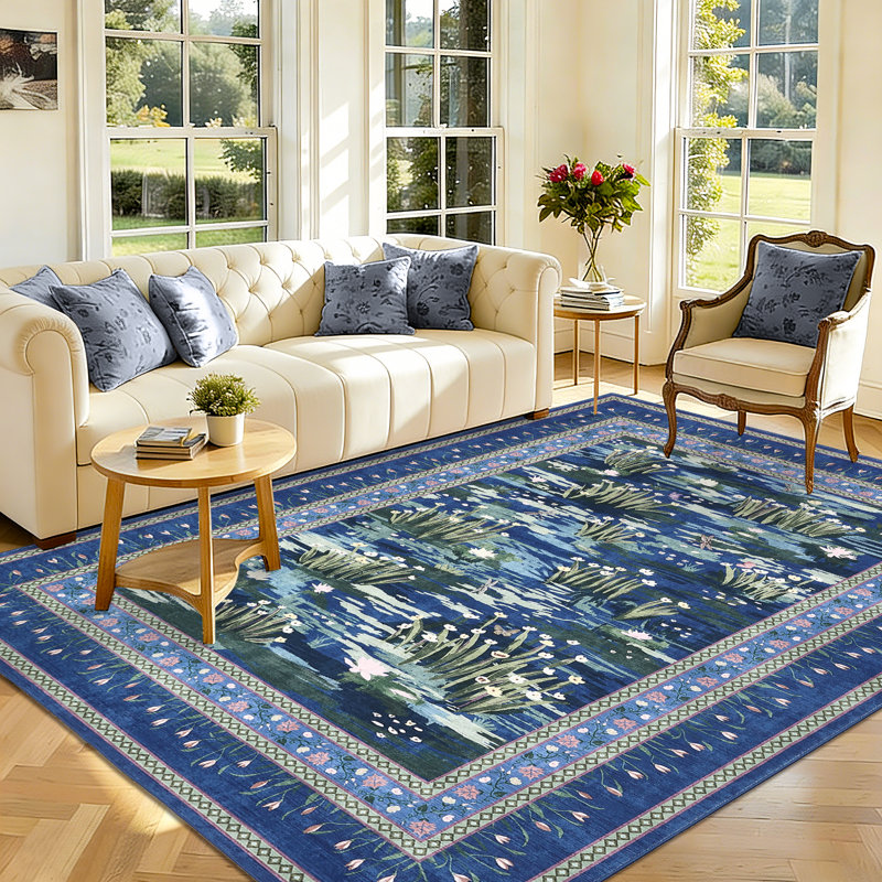 Rugs for Living Room Area Rugs Machine Washable Area Rugs Foldable Carpet Non-Slip Accent Carpet for Living Room Bedroom Entry