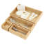 Ensemble de 4 plateaux de rangement assortis en bambou