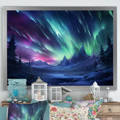 «Vibrant Northern Lights» sur toile