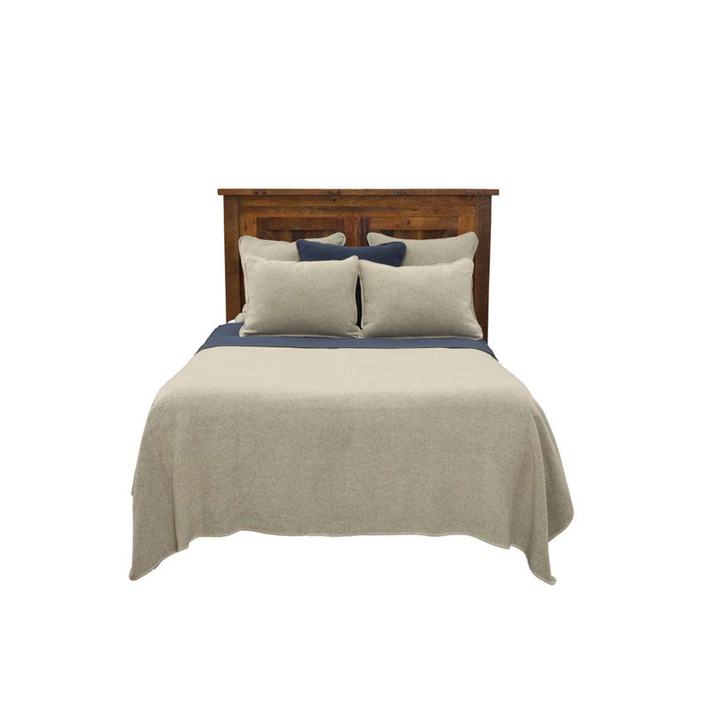 Wooded River Solid Neutro Pillow Sham, Standard, Neutral Solid Decorative Pillow Cover for Lodge Bedding, Standard