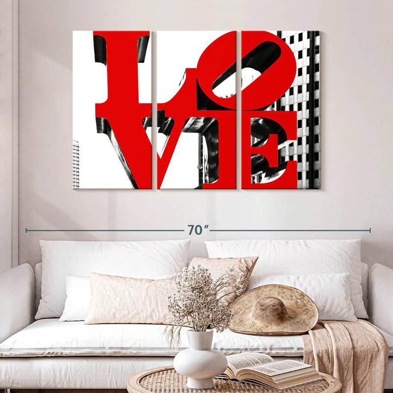 Aime A Love Sign, H 32 po x l 50 po