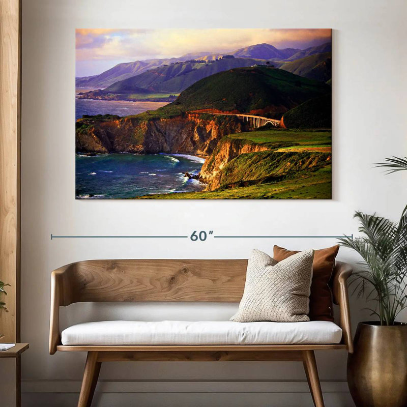 Gillard Cliffs Of Big Sur, 34" H x 51" W