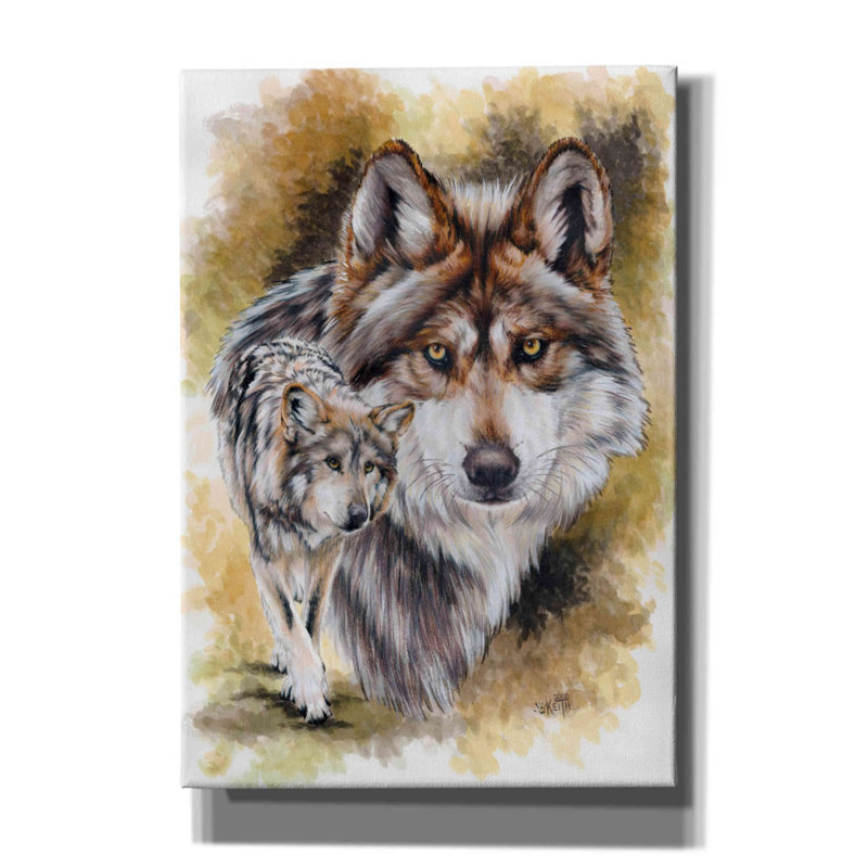 «Kelce Callidité sur toile» par Barbara Keith, H 26 po x l 18 po x P 0,75 po