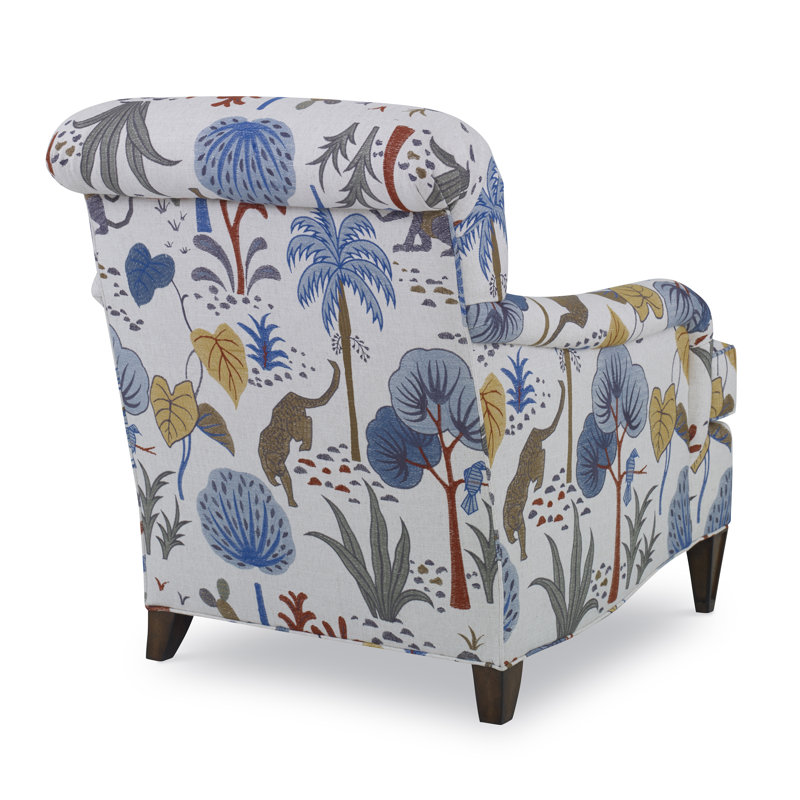 Bristol Upholstered Armchair, Bisque, Margaret Ebony