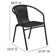 Arthor Rattan Indoor/Outdoor Stacking Restaurant Chairs by Flash Furniture