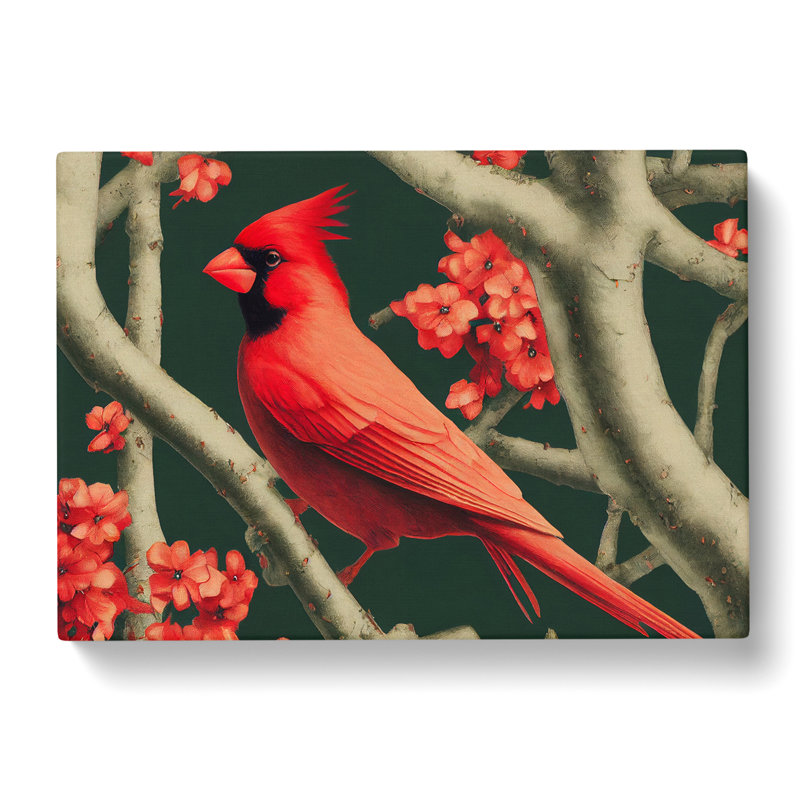 Cardinal Bird Vol.14 - Wrapped Canvas, 50cm H x 76cm W x 3cm D