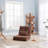 Triple Fold Down Sofa Bed, Adjustable Floor Couch Sofa With One Pillow, 5 Reclining Position, Convertible Upholstered Guest Sleeper