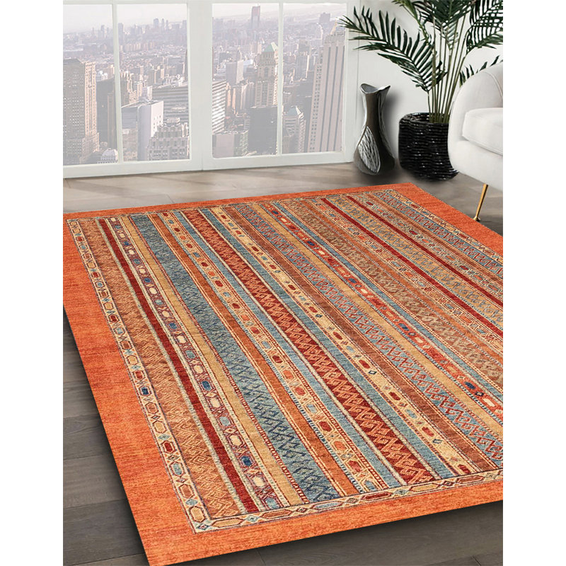 Abstract Indoor Rug, Round 5'