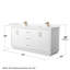 Icon 72" Double Bathroom Vanity Set-266102334-266102328-266102335