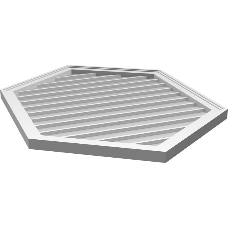 Ventilé vertical à pignon vertical en uréthane 8/12, H 42 po x l 30 po x P 1,5 po