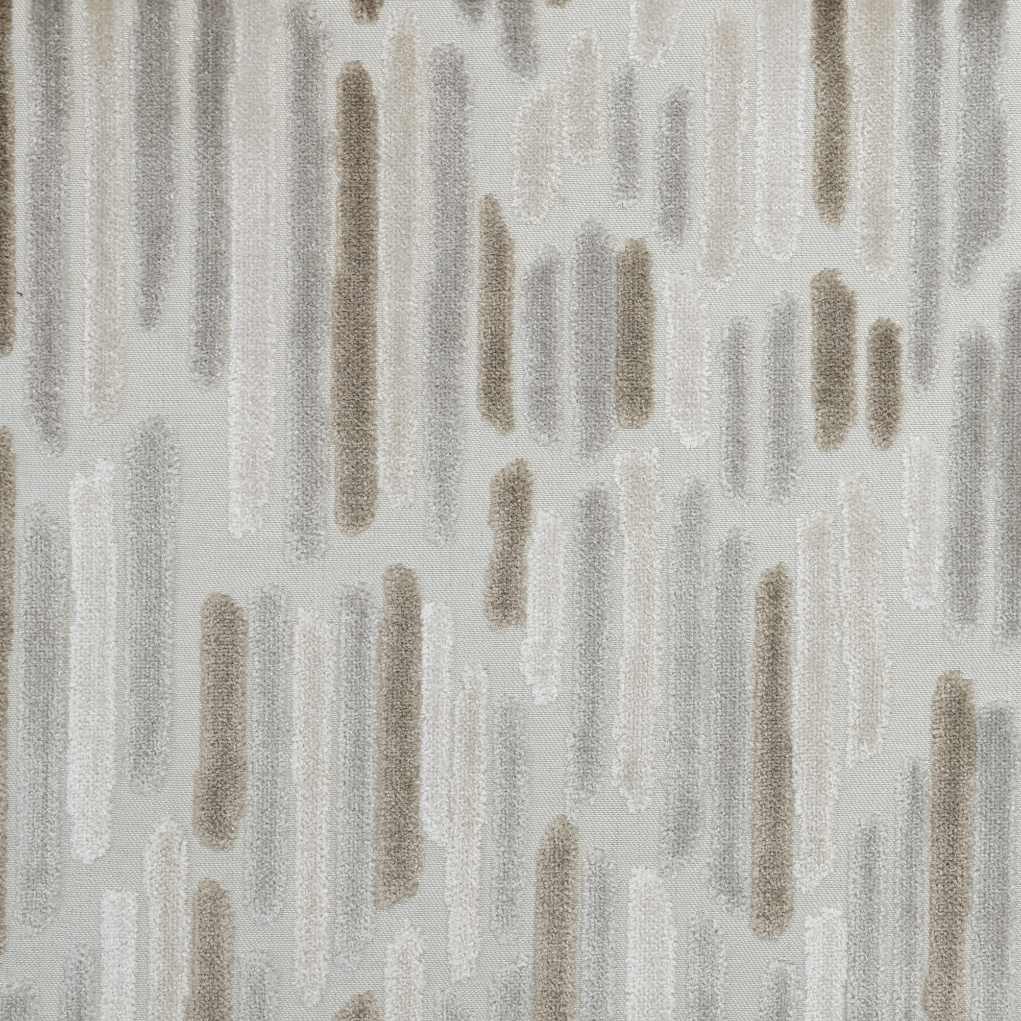 Beige And Off White Two Toned Striped Upholstery Fabric By The Yard