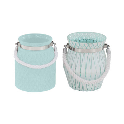 Lanterne en verre moderne en deux pièces