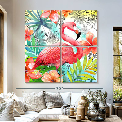 Carré flamant rose Brampt