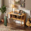 Bureau d'ordinateur pliant en bambou avec rangement caché pour petits espaces, noyer-1686608583-1686608586
