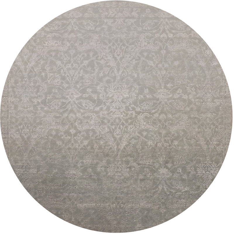Tapis oriental gris Hanwell, Rond 6 pi