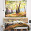Forêt de printemps paysage avec tapisserie de la lumière du soleil-28485358