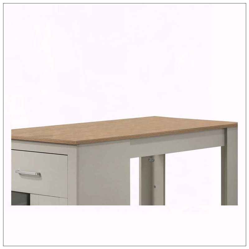 Table de salle à manger à hauteur de comptoir avec armoire et tiroir de rangement