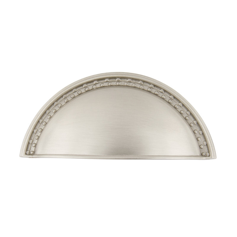 Meadows 3" Center to Center Cup Pull, Satin Nickel