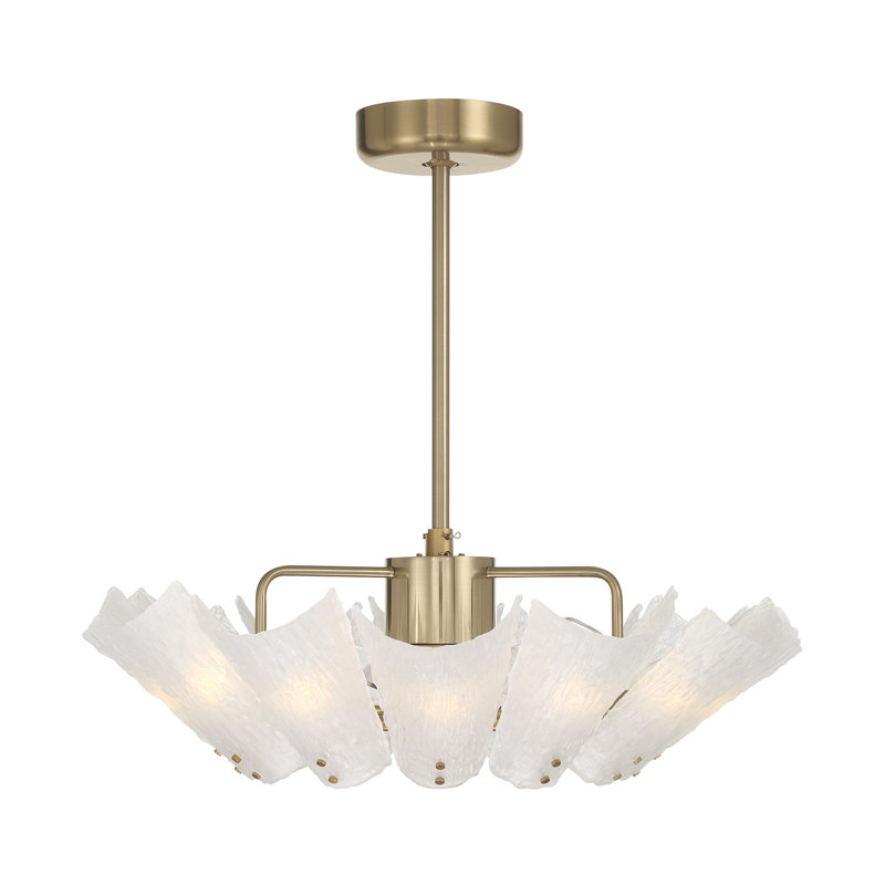 Ventilateur 12 lumières D'Lier en laiton noble