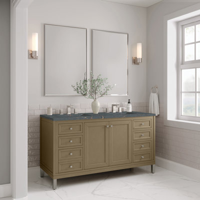 Chicago 60" Double Bathroom Vanity Set