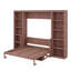 Lit escamotable avec bureau et bibliothèque-304207304