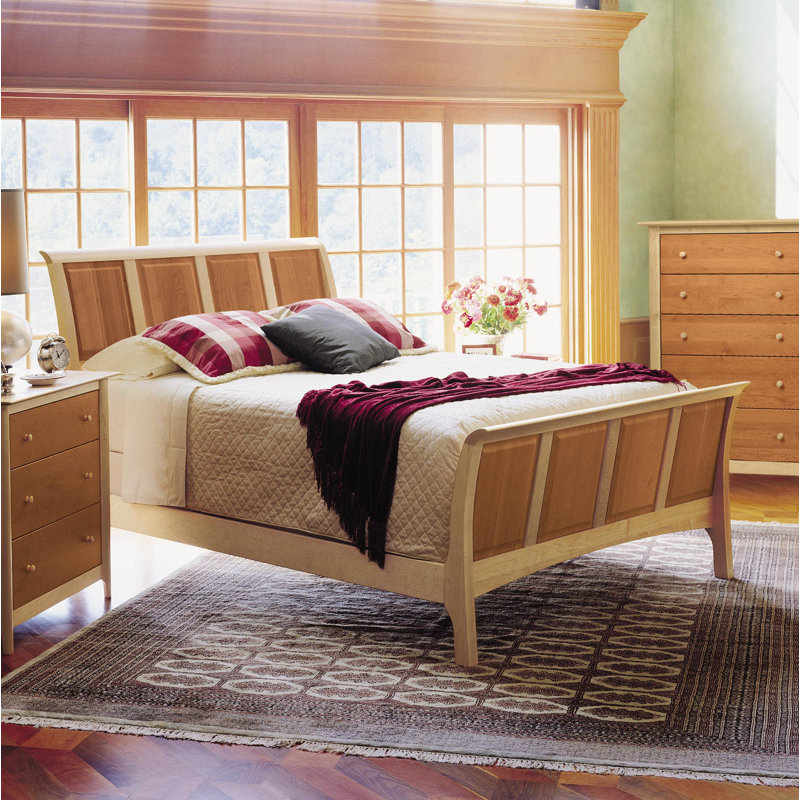 Sarah Bed, Cherry/Maple, King, 45"