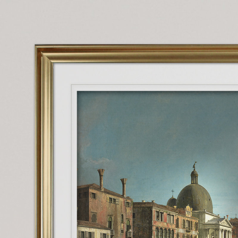« venice the grand canal », impression, Or, H 31 po x l 43 po x P 1,5 po