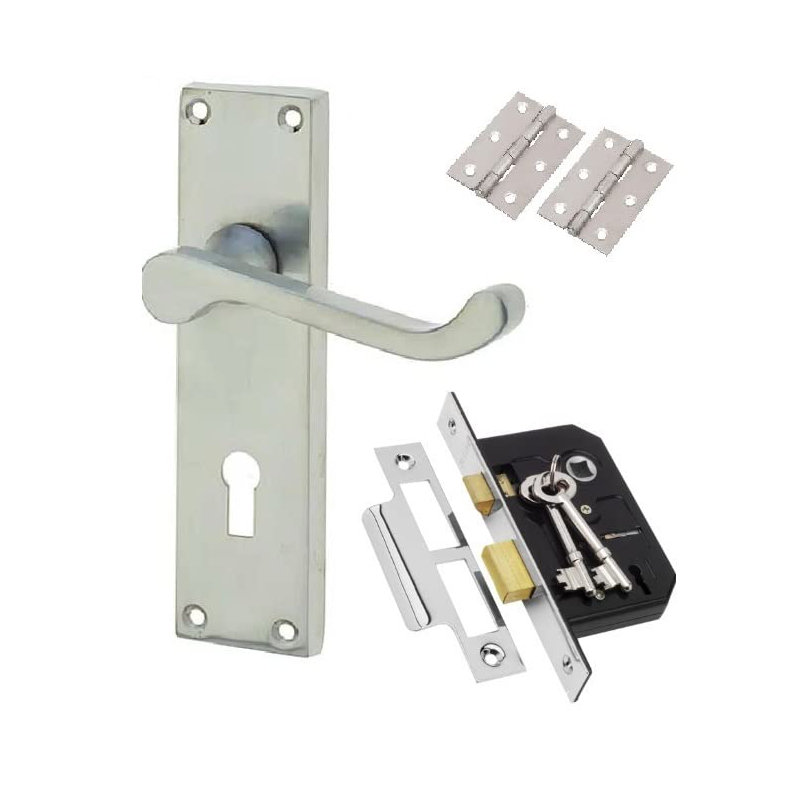  Set Pack Victorian Scroll Door Handle