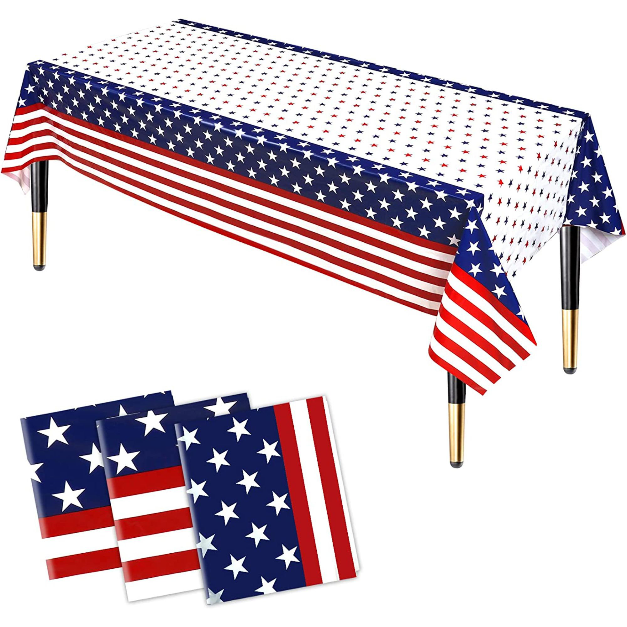 The Holiday Aisle® Getha 3-Pack 4Th Of July Tablecloth Set For A ...